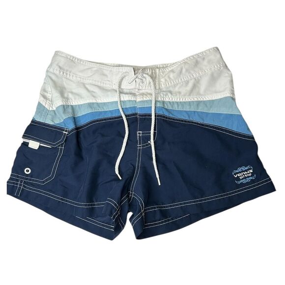 Venus Women's Blue and Navy Swim-briefs-shorts - Picture 2 of 8